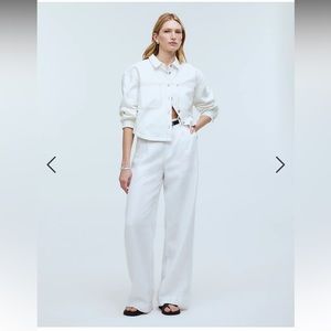 Madewell Harlow Wide-Leg Linen Pant 4P